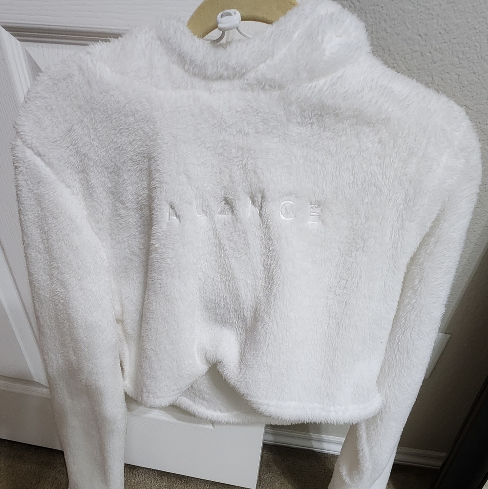 Balance Athletica crop sherpa hoodie